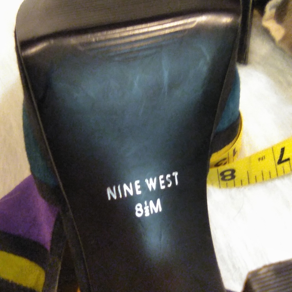 Nine West Color Block Heels Size 8 1/2 - image 6